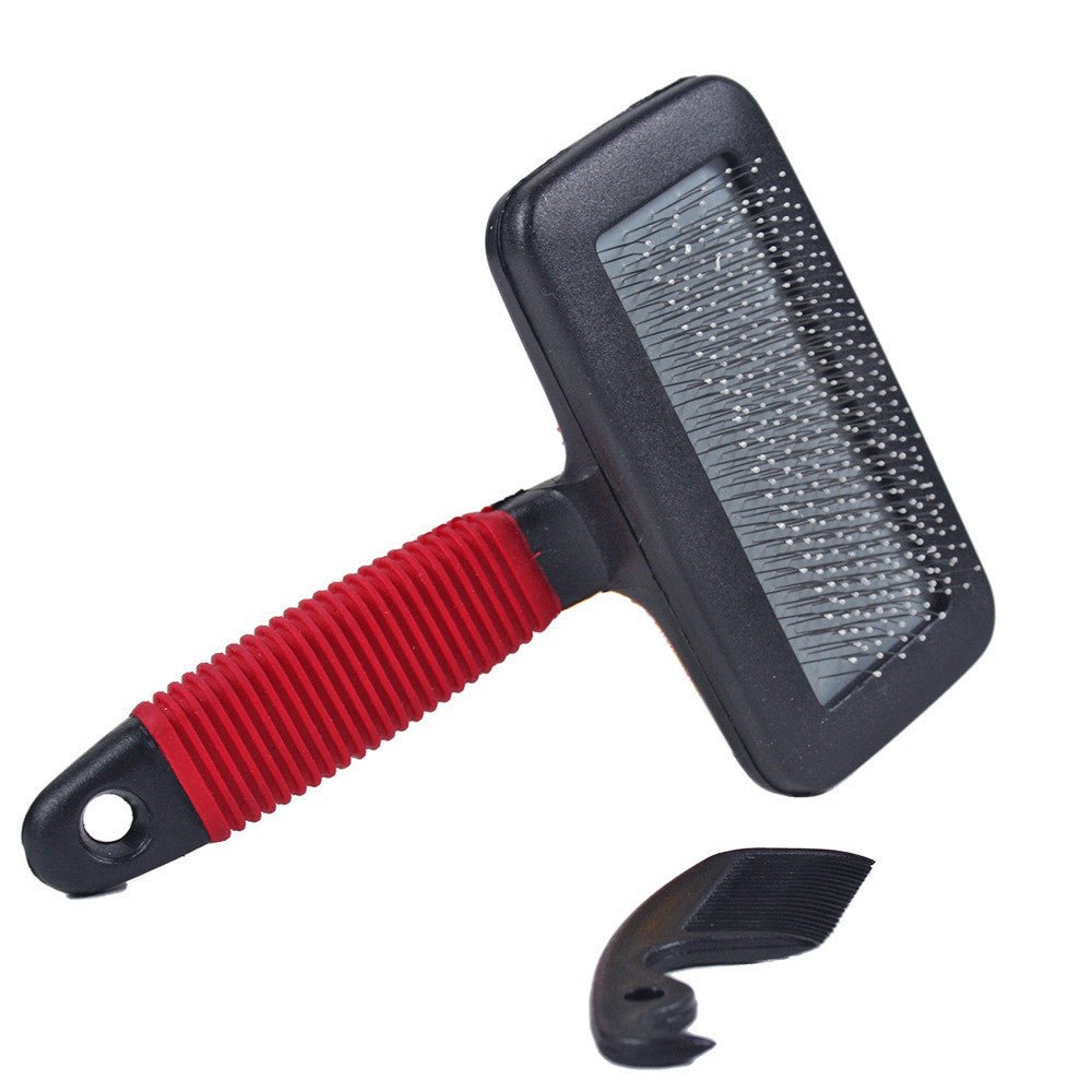 Pet Massage Steel Needle Comb Handle - AriaCo.