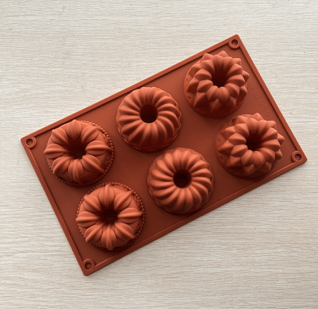 Silicone 6 - Cavity Angel Hollow Cake and Donut Molds - AriaCo.