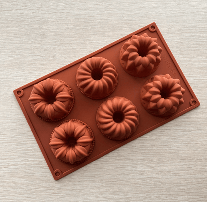 Silicone 6 - Cavity Angel Hollow Cake and Donut Molds - AriaCo.