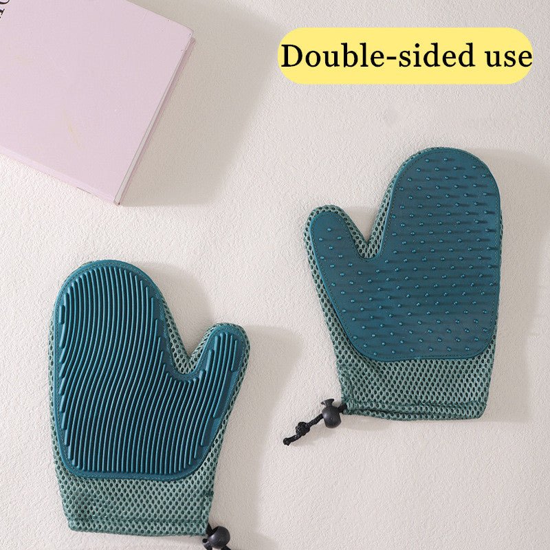 Silicone Massage Gloves and Pet Hair Removal Brushes - AriaCo.