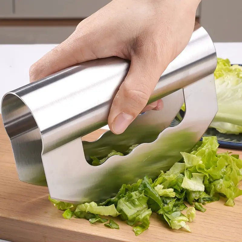 Stainless Steel Vegetable Chopper with Blade Protector - AriaCo.