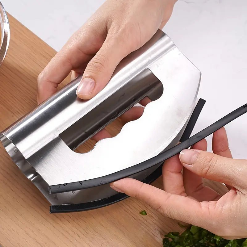 Stainless Steel Vegetable Chopper with Blade Protector - AriaCo.