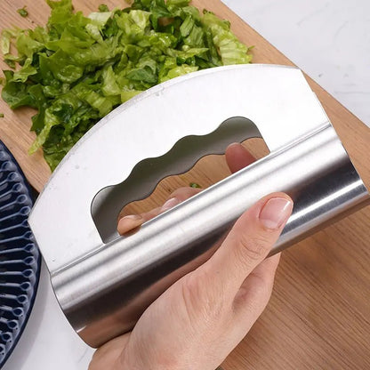 Stainless Steel Vegetable Chopper with Blade Protector - AriaCo.