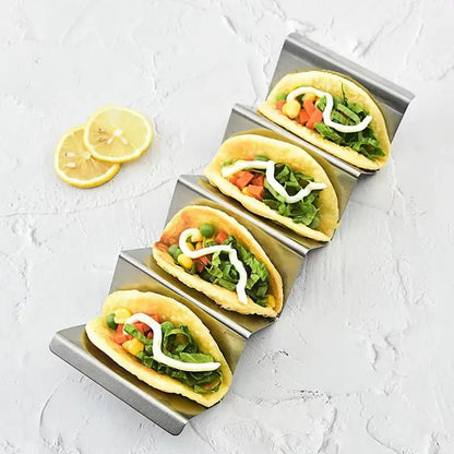 Stainless Steel W-Shaped Taco and Pancake Holder (1 pc) - AriaCo.