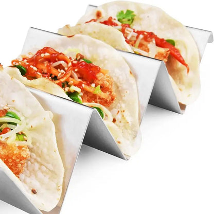 Stainless Steel W-Shaped Taco and Pancake Holder (1 pc) - AriaCo.