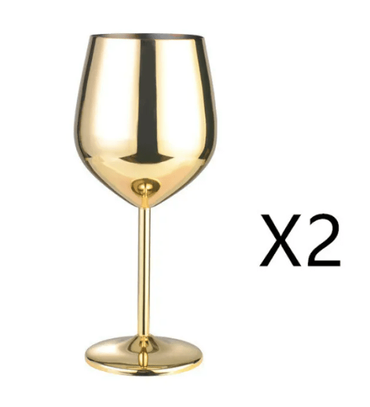 Stainless Steel Wine Glass - AriaCo.