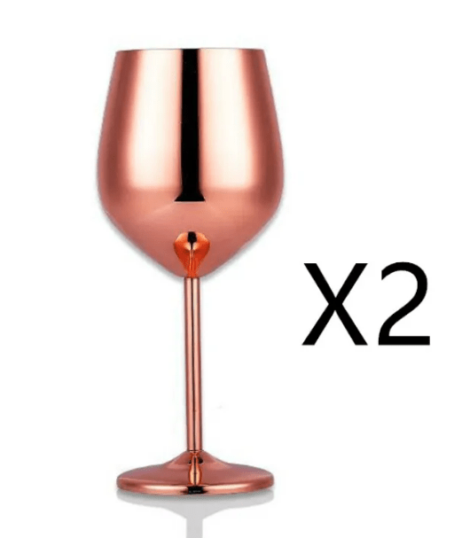 Stainless Steel Wine Glass - AriaCo.