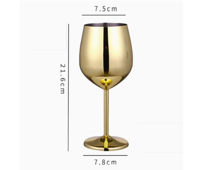 Stainless Steel Wine Glass - AriaCo.