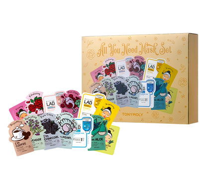 TONYMOLY All You Need Mask Set Radiance elasticity hydration and pore care Professional Skin Care - AriaCo.