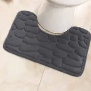 U-shaped Memory Foam Bath Mat, Super Absorbent & Non-Slip - AriaCo.