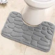 U-shaped Memory Foam Bath Mat, Super Absorbent & Non-Slip - AriaCo.