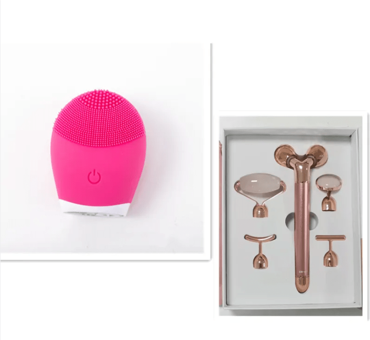 Ultrasonic Silicone Facial Cleansing Brush - Electric Skin Care Device - AriaCo.
