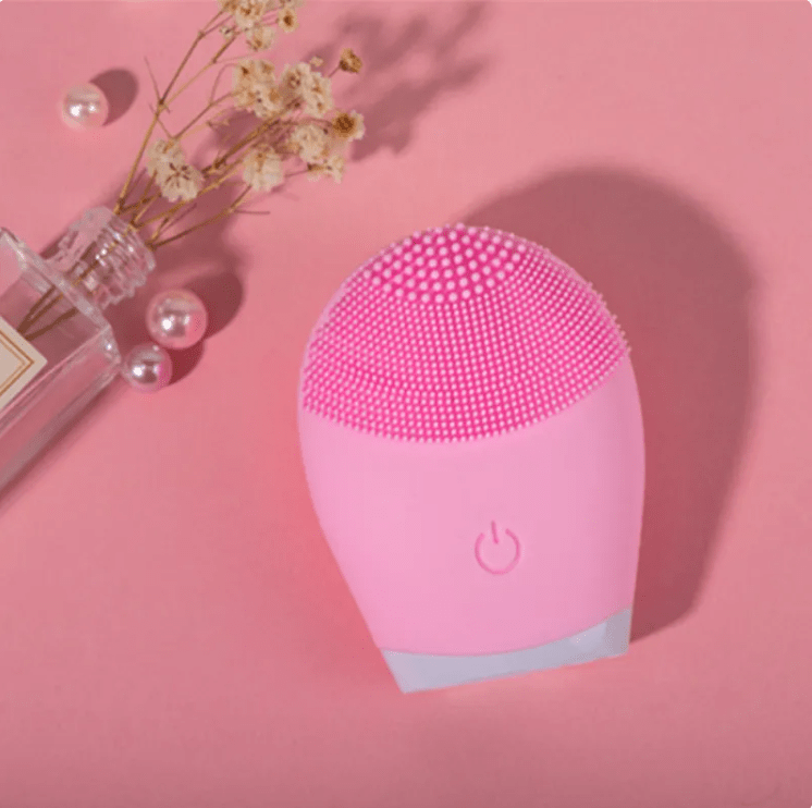 Ultrasonic Silicone Facial Cleansing Brush - Electric Skin Care Device - AriaCo.