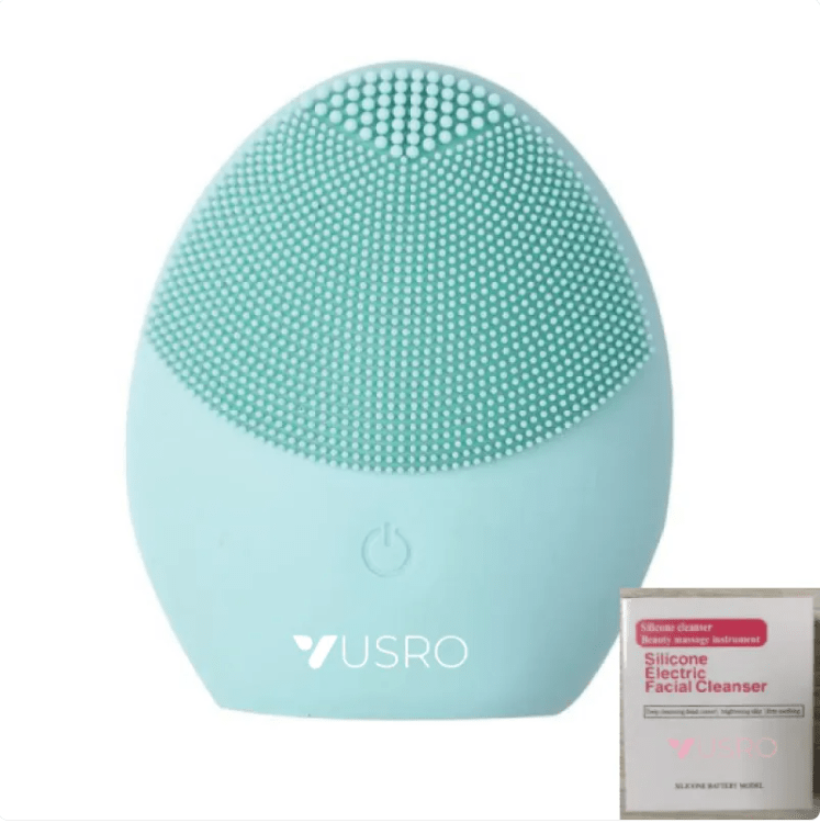 Ultrasonic Silicone Facial Cleansing Brush - Electric Skin Care Device - AriaCo.