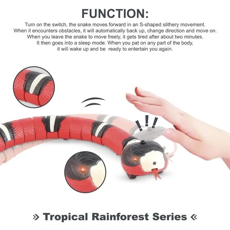 USB Charging Interactive Snake Toy for Cats - Endless Fun - AriaCo.