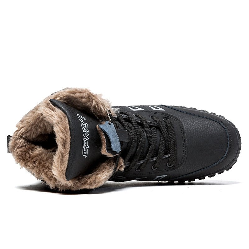 Winter Men's Warm Cotton Shoes - Non - Slip Snow Boots - AriaCo.