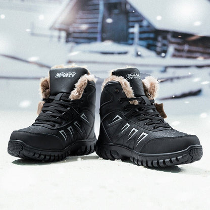 Winter Men's Warm Cotton Shoes - Non-Slip Snow Boots - AriaCo.